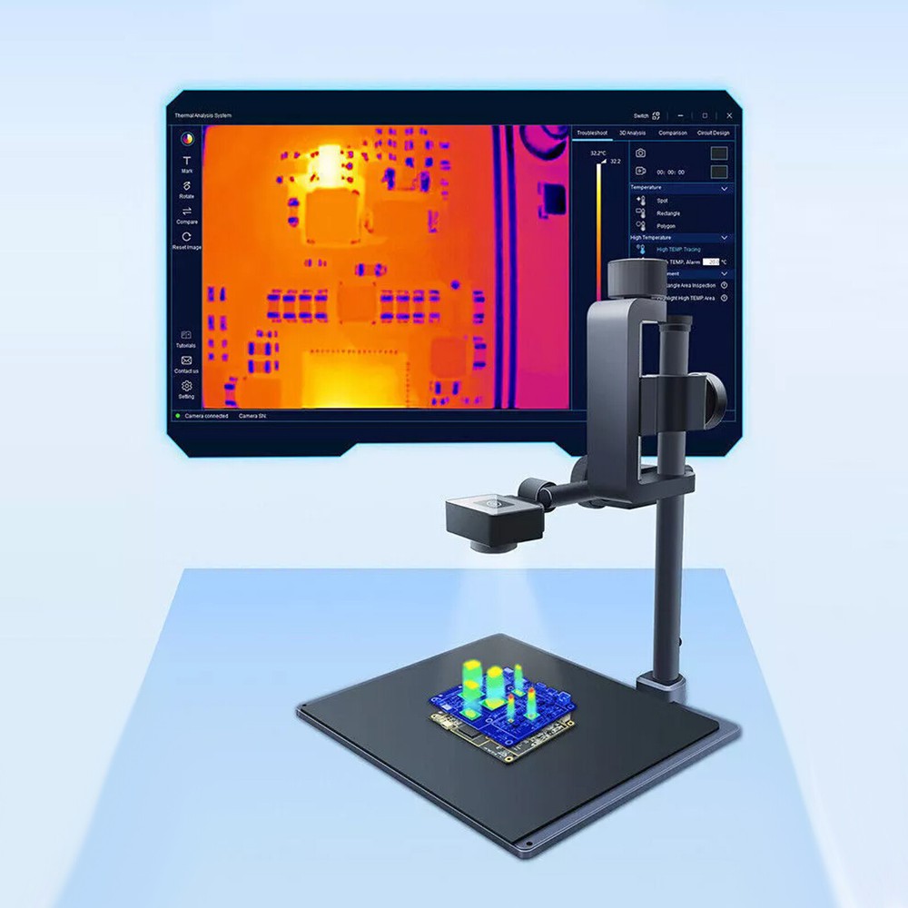 3D Infrared Thermal Imager Analyzer Camera for PCB Leakage Short Circuit Check