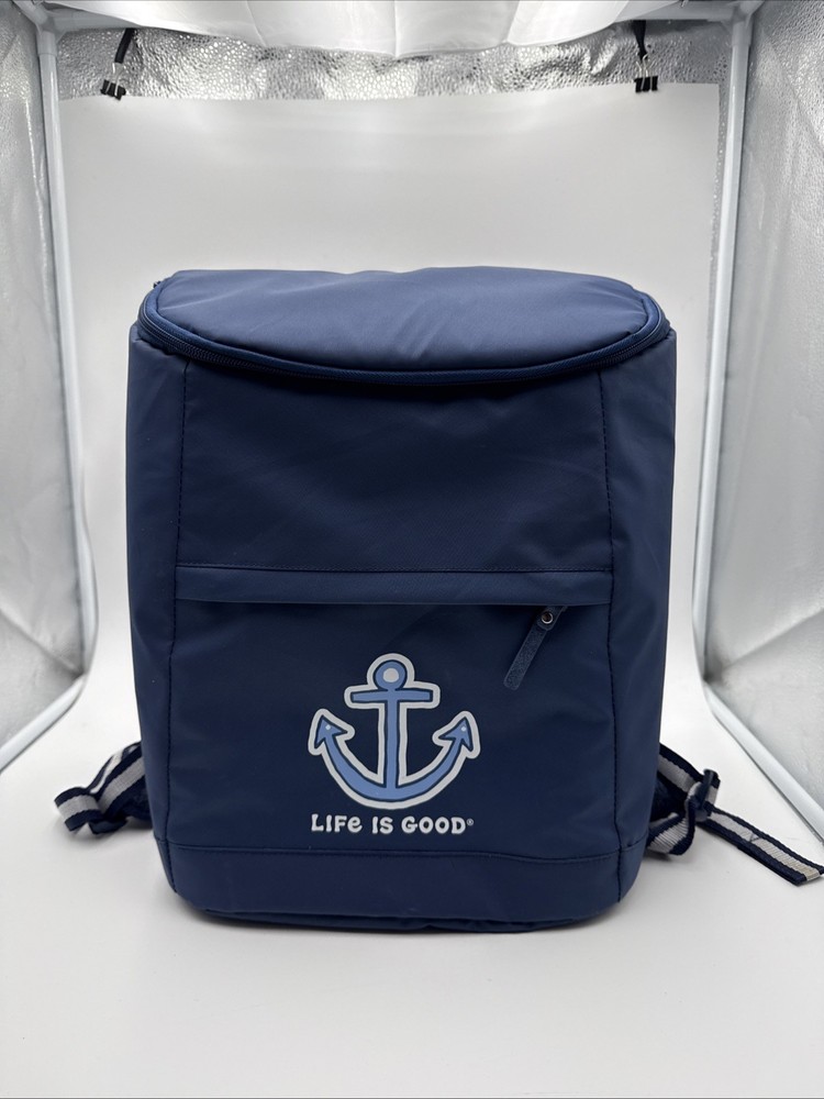 Life Is Good Soft Insulated Backpack Cooler Blue