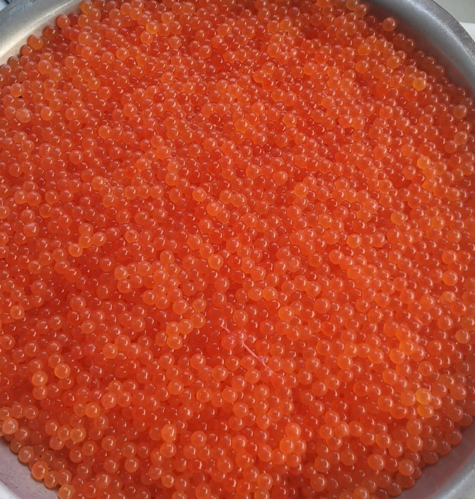 8 oz Coho Salmon Red loose cured eggs