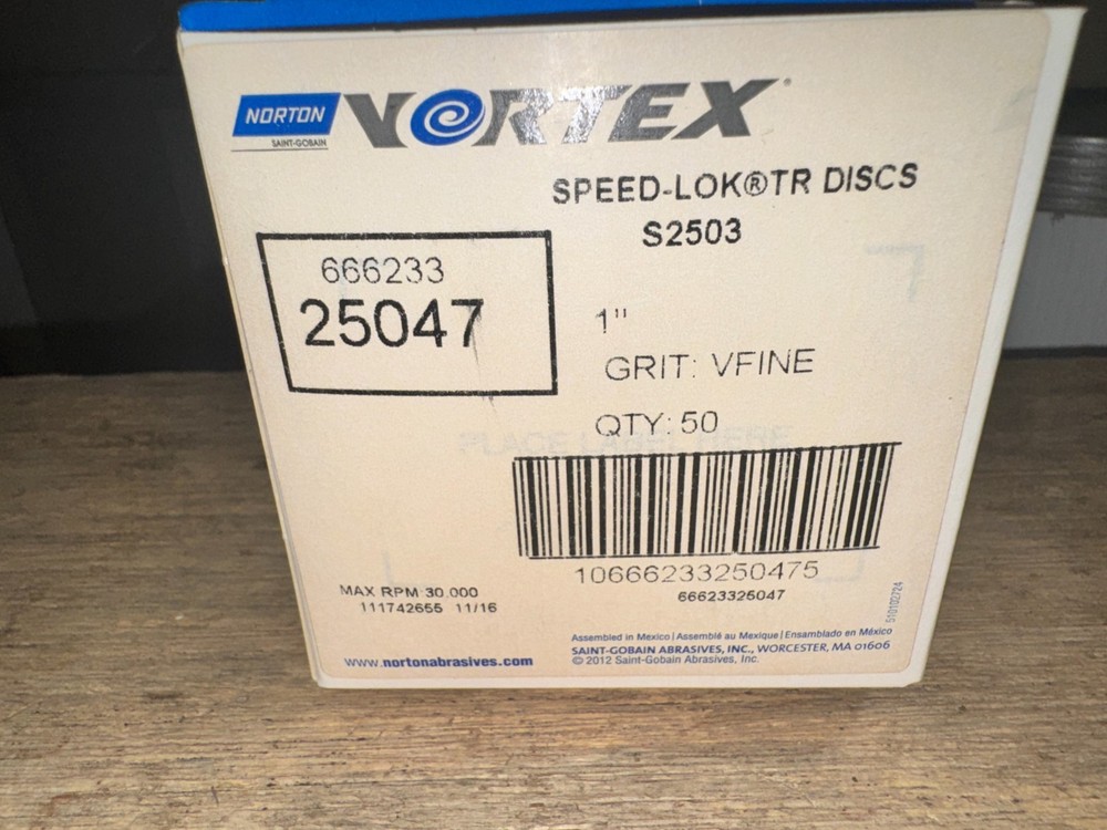 1" Very Fine TR Vortex Rapid Prep Disc