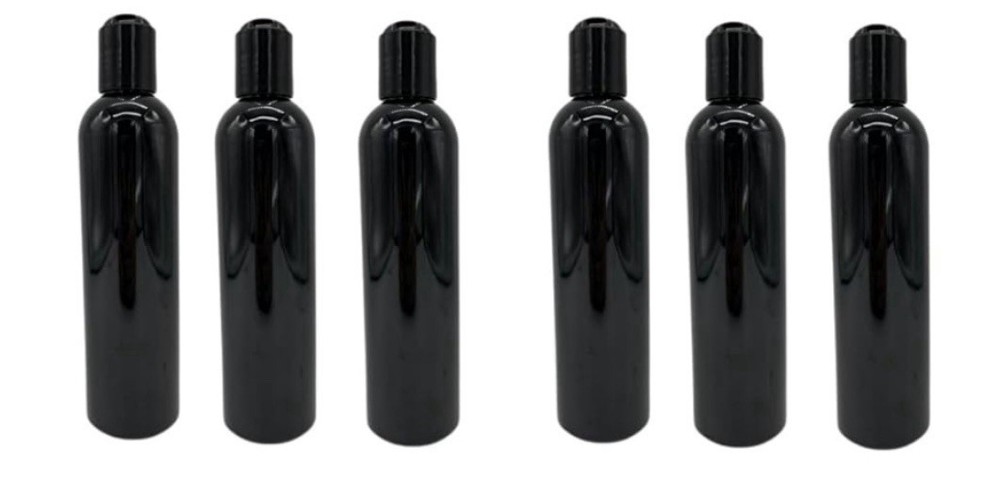 8oz Black Cosmo Bottle With Closure