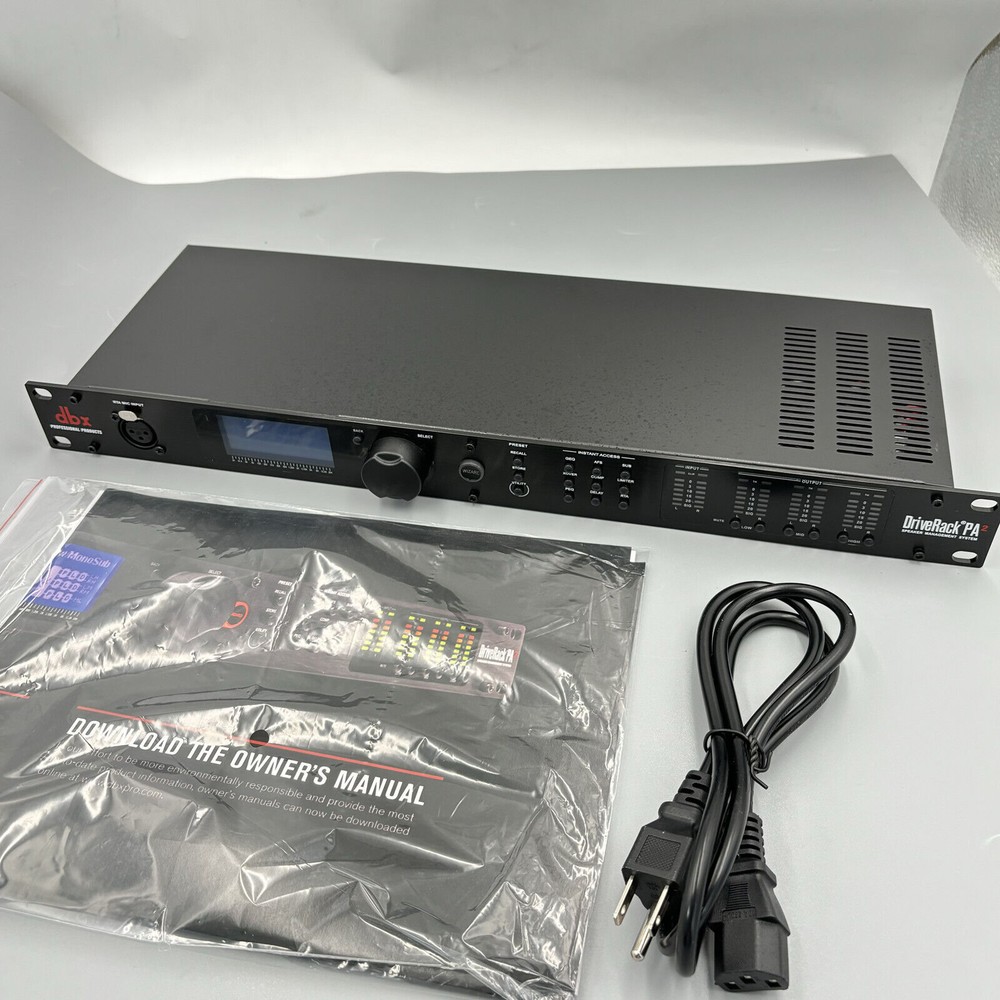 PA2 DBX DriveRack Complete Loudspeaker Management System