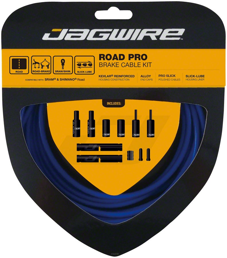 Jagwire Pro Brake Cable Kit Road SRAM Pre-stretched Blue
