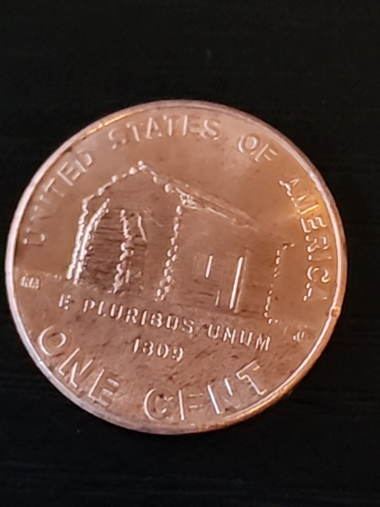 2009 Lincoln Log Cabin Penny No Mint Mark Errors