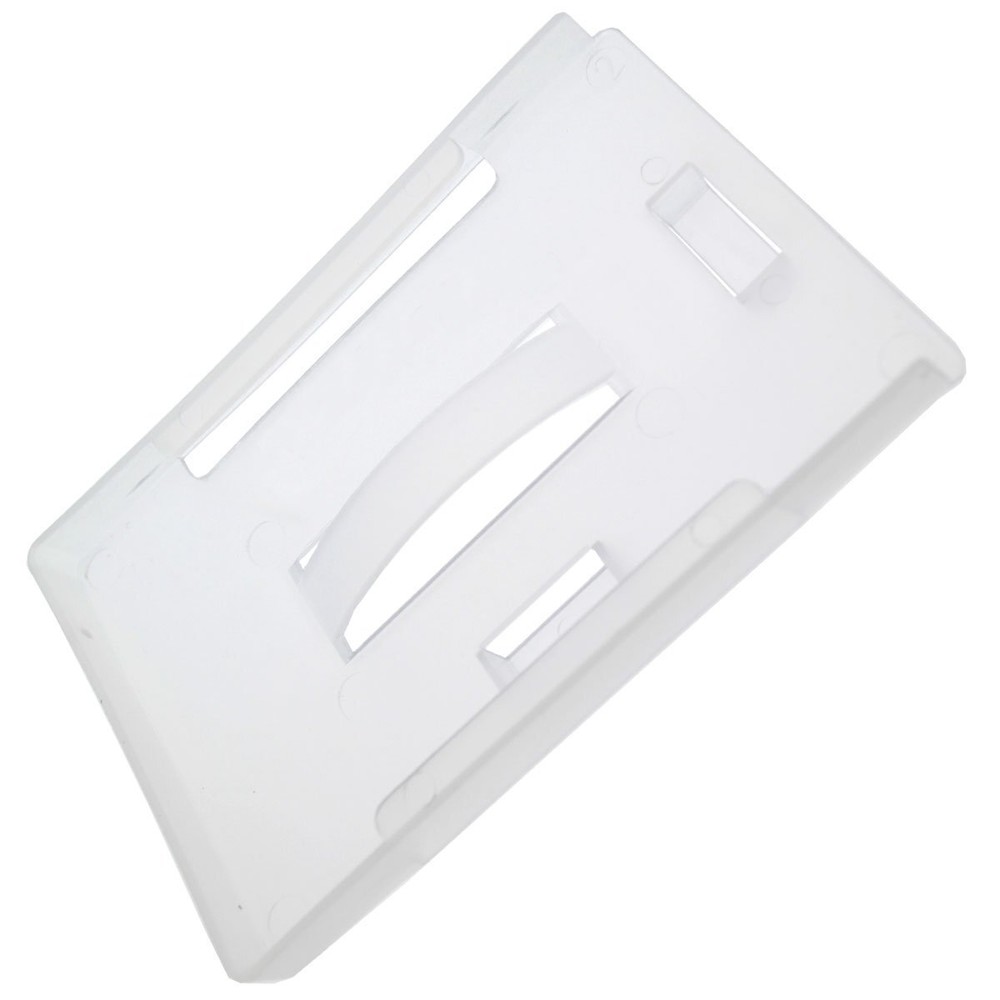 Lightweight Plastic Badge Holder for Multiple ID Badges - Vertical or Horizontal