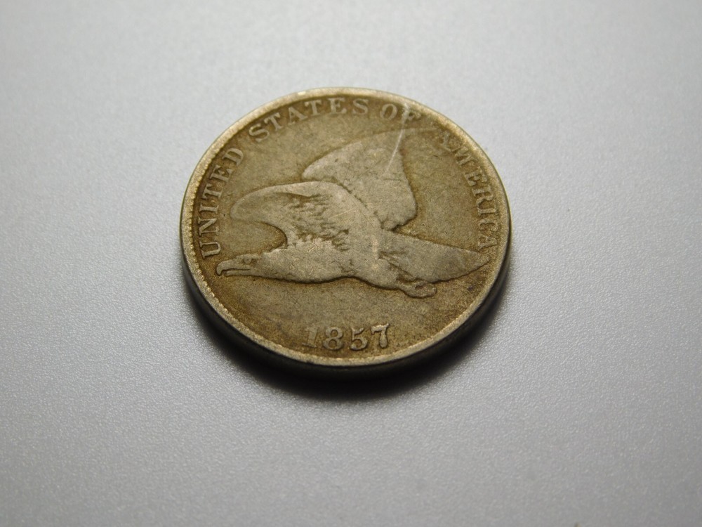 US COINS PENNY 1857 FLYING EAGLE CENT