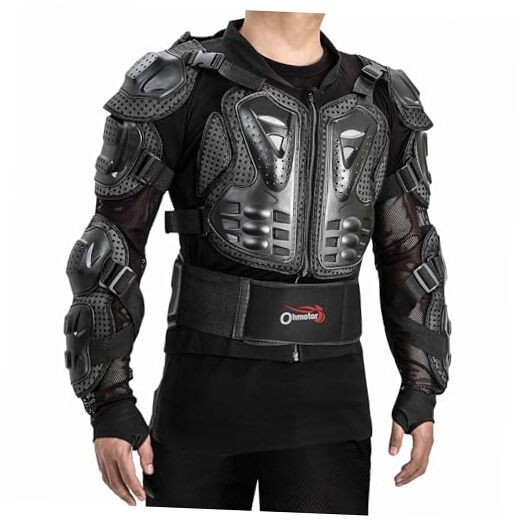 Motorcycle Body Protective Jacket Armor Men, Motocross Small-Medium Black