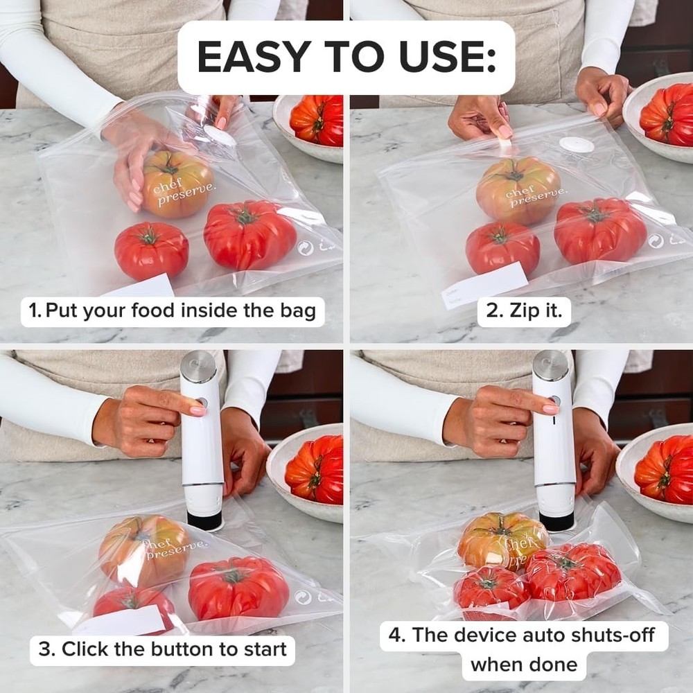 Compact Vacuum Sealer + Glass Containers