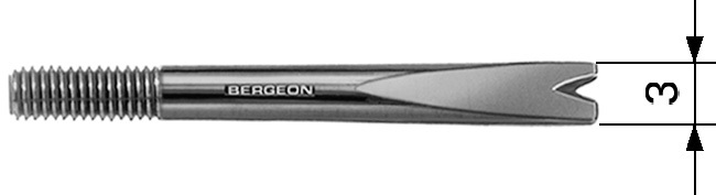 Bergeon 6767-A - Replacement FORKED tip for 6767-S Tool (Pack of 2)