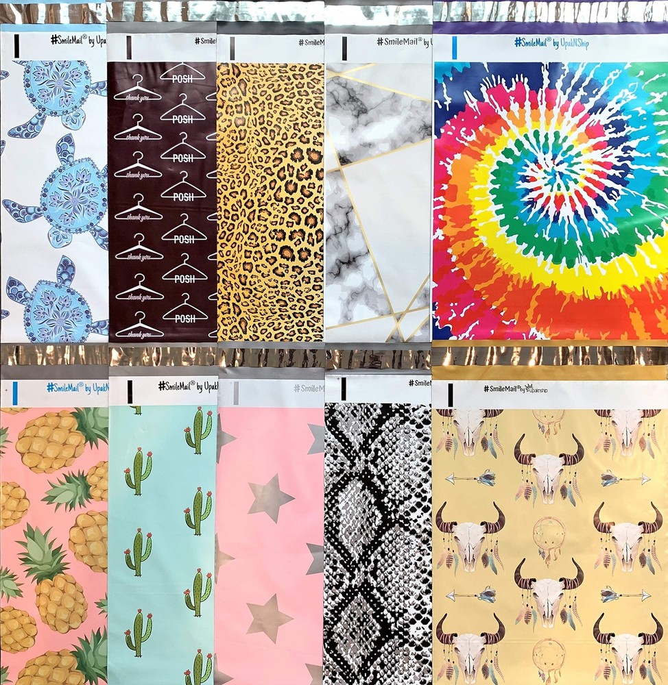 Designer Poly Mailers 10x13 Variety Pack 20 Pcs