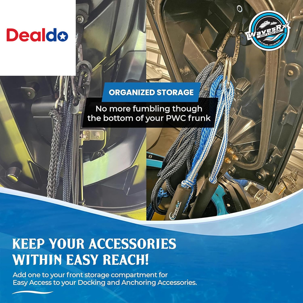 Soft Loops Jet Ski Cleats | Secure Loop Straps for Attaching Docking Bumpers, Fe