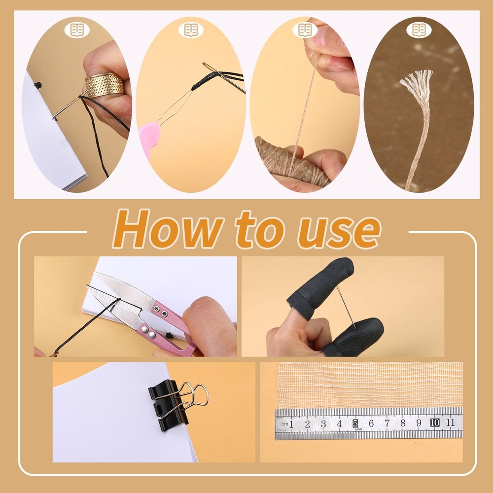 33 Pcs Bookbinding Kits 4 Pcs Bone Folder Paper Creaser Paper Folding Tool Book