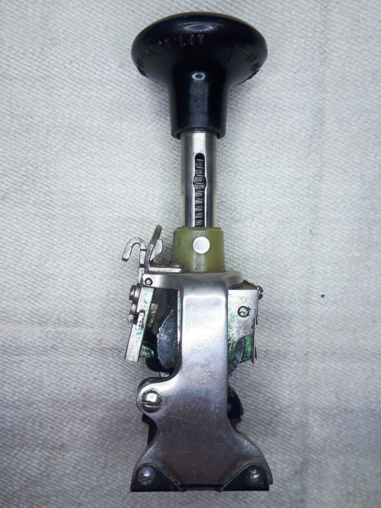 USSR Customs Date Stamp Automatic Numbering Machine, 6 Wheels/Digits