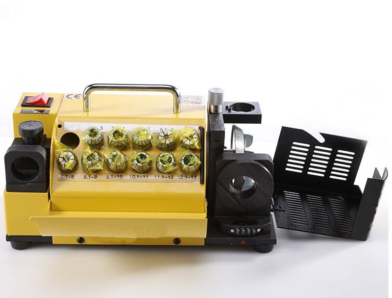 Powered Drill Bits Sharpener ф3-ф13 End Mill Sharpener w/Collets 4400RPM 120W