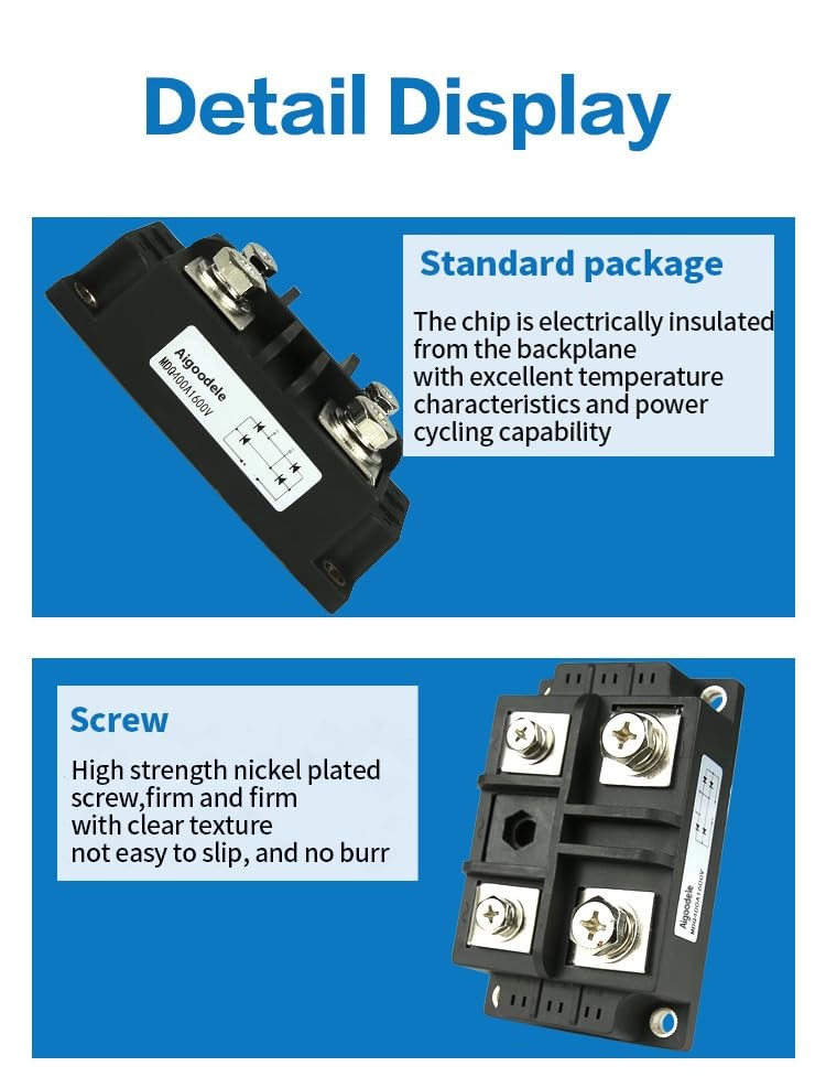 Bridge Rectifier 400A 1600V 4 Terminals 1 Phase Diode Module Rectifier MDQ400...