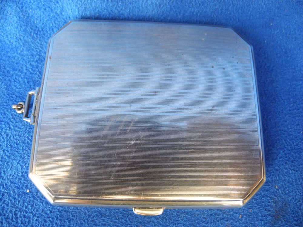 Antique Sterling Silver Cigarette Case 69 grams