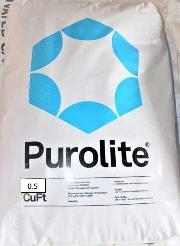 1/2 cubic foot Purolite C100E Resin C-100E Cationic Replacement for Water...