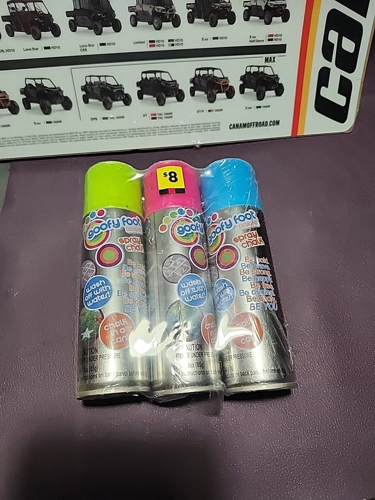 Goofy Chalk in a can three pack