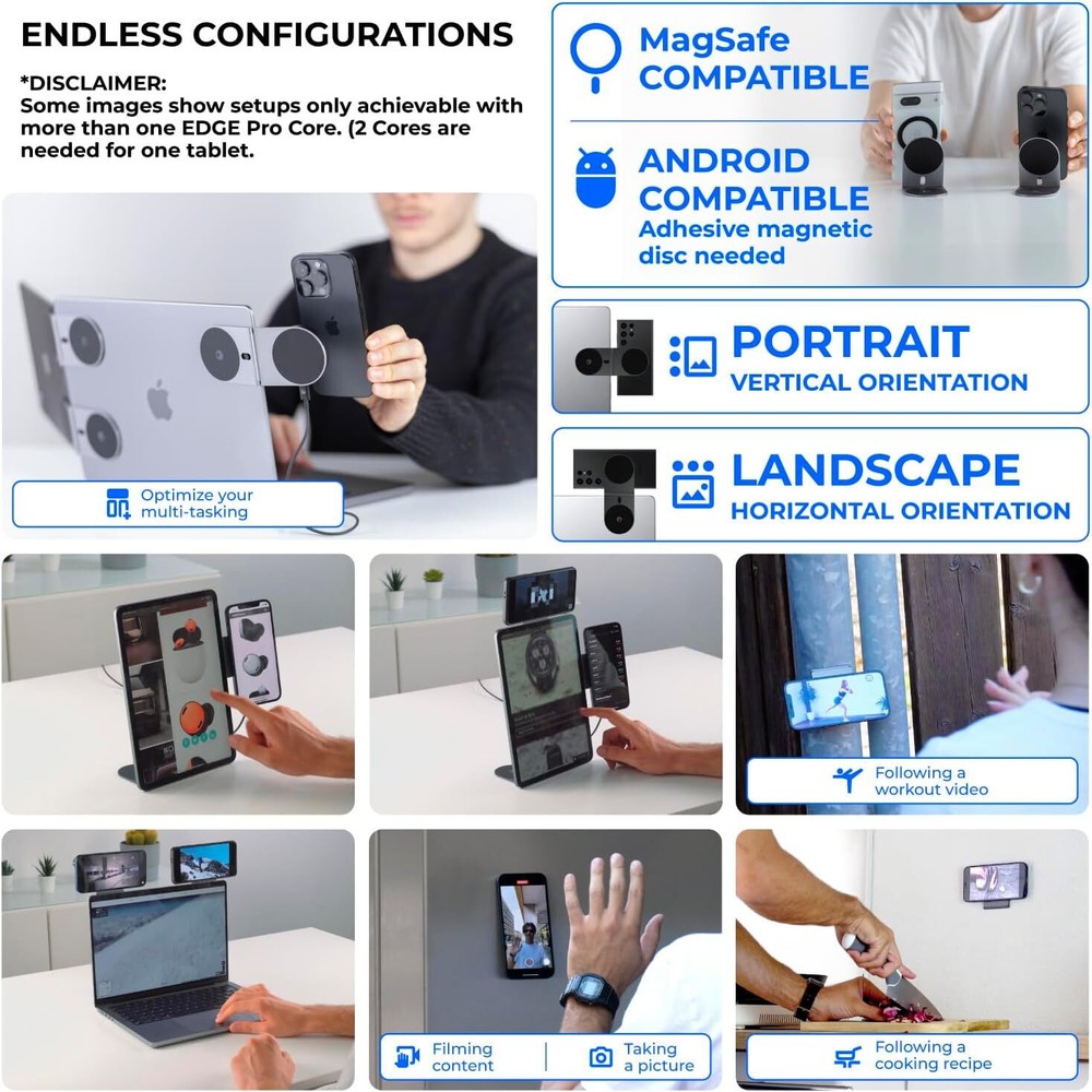 Rolling Square, Edge Pro Core - MagSafe Compatible, Mobile Phone Magnetic Holder