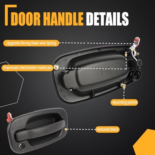 Exterior Door Handle | for 1999-2007 Chevy Front Passenger Side