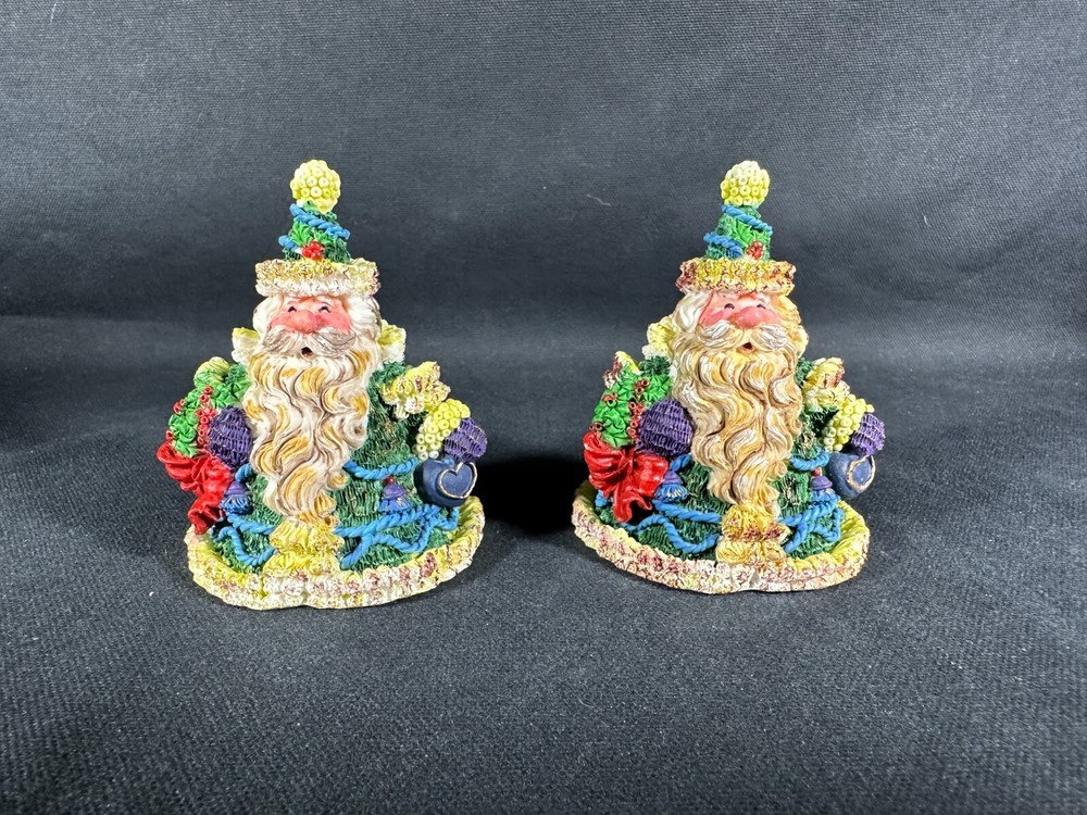 Pair of Santa Figurines