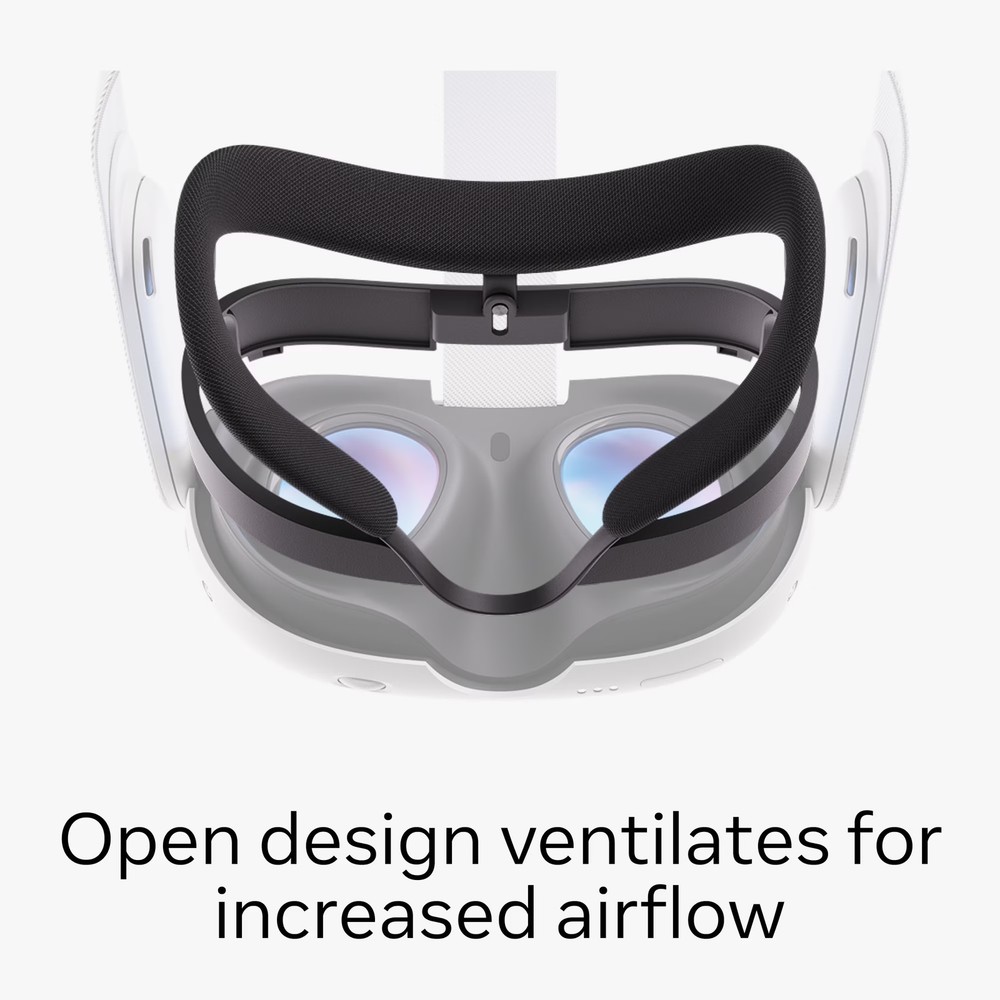 Open Facial Interface For Virtual Reality Headset Comfort Fit