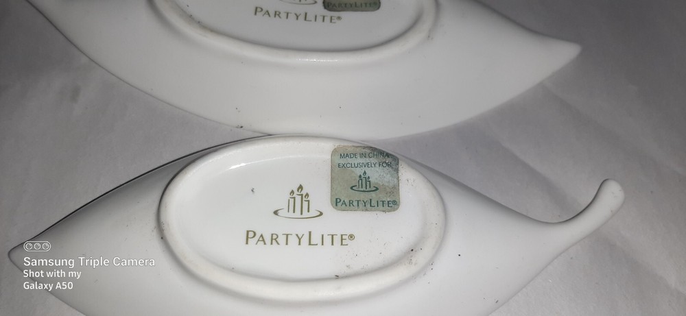 PartyLite Herbal Spring Nested Candle Holders Set of 3