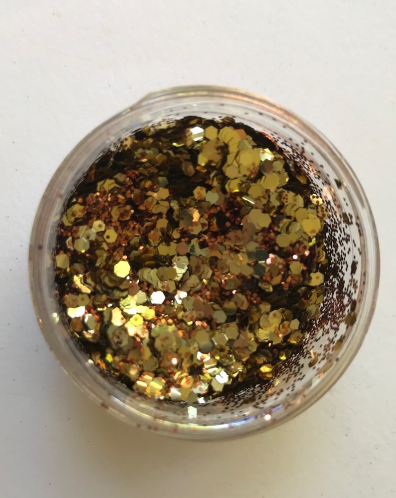 Golden Copper Treasure  Glitter  - NEW