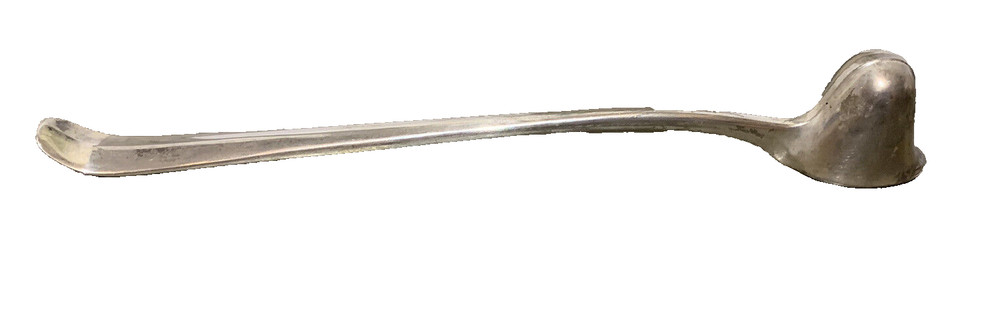 Vintage Candle Snuffer Silver Plated Cavalier Helmet Design 10"