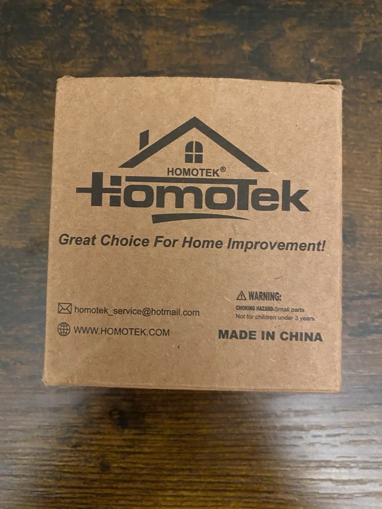 HOMOTEK Passage Sliding Door Pull Black Without Switch Plate- Replace Old