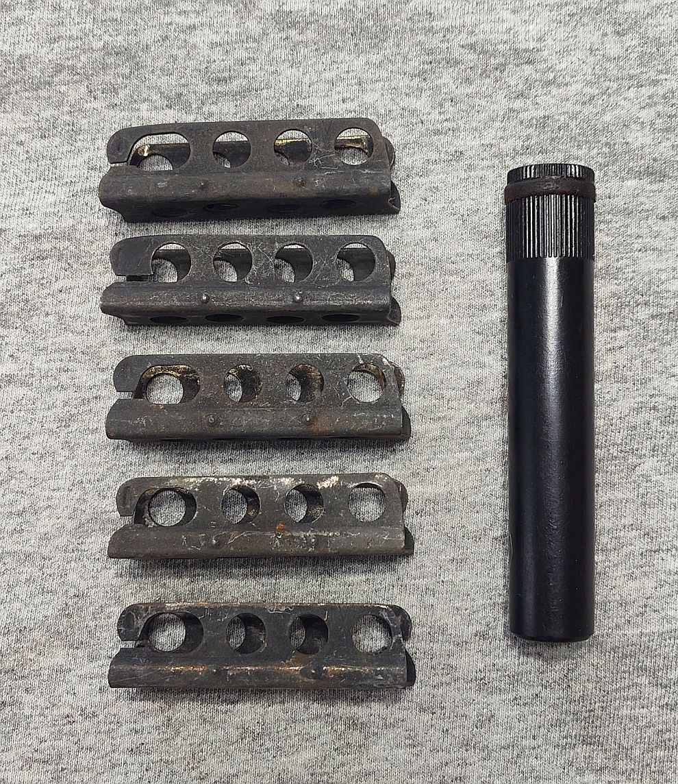 Original WWI/WWII 303 British 5 Rd Stripper Clips/Chargers, Lot of 5, FREE OILER