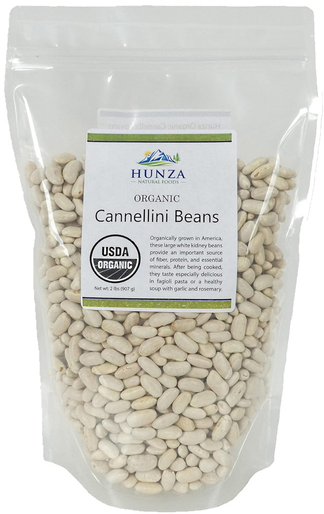 Organic Cannellini Beans - 2Lbs (Hunza)