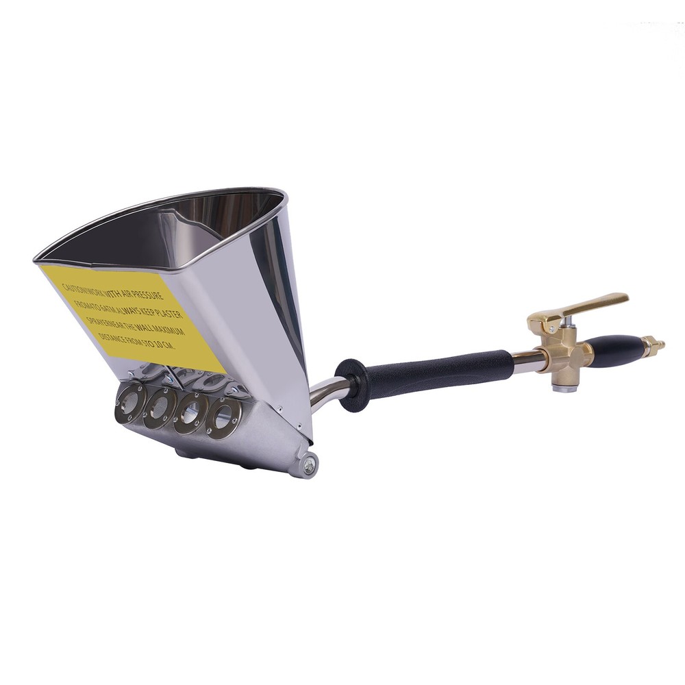4-Jet Stucco Sprayer for Mortar and Plaster - Efficient Wall Application