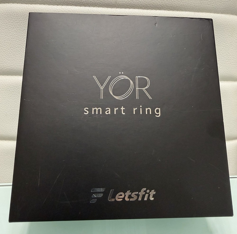Letsfit YOR LR-11-SL-CASE Silver Smart Ring Activity Tracker Size 11