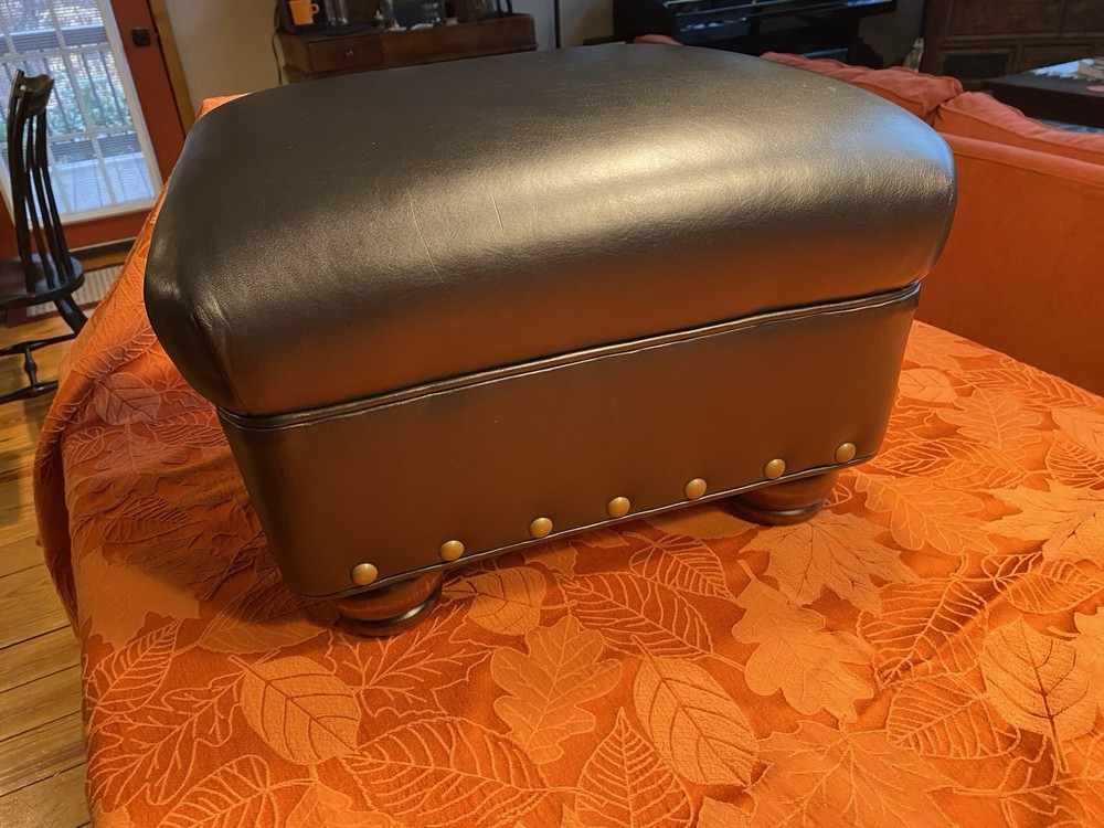 Hancock & Moore Leather Footstool 099