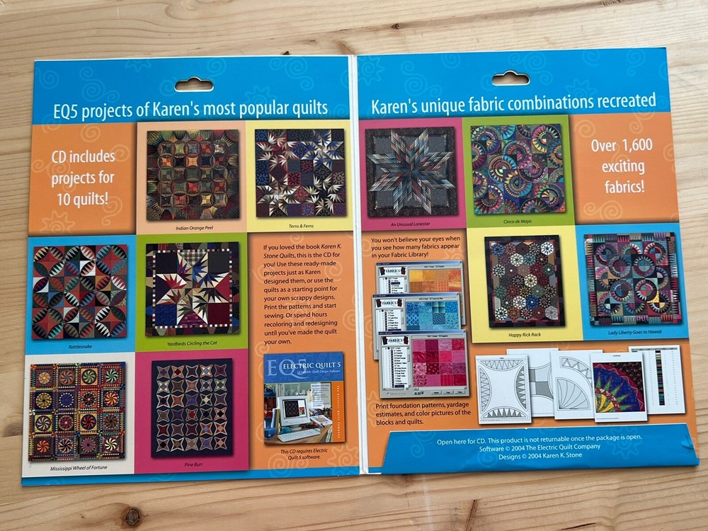 Electric Quilt 5 Complete Quilt Design Software CD Nice Condition