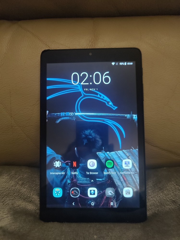 Rooted Alcatel 3T 8 Pentester Ethical Hacker Device