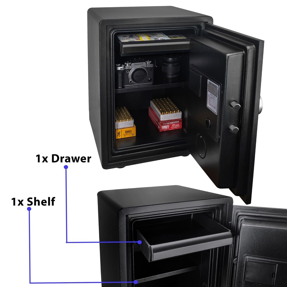 Fireproof Safe Box -Valuables & Documents Secure Combination Lock , Home Office