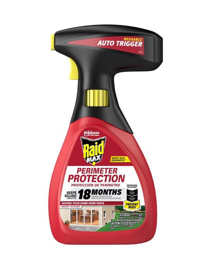 Raid Max Perimeter Protection Bug Killer Spray pests 30 fl Oz -8
