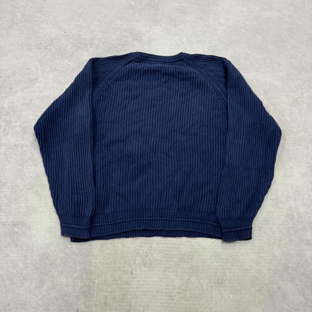 Vintage Chaps Knitted Jumper patterned pullover chunky knit sweater with Men's