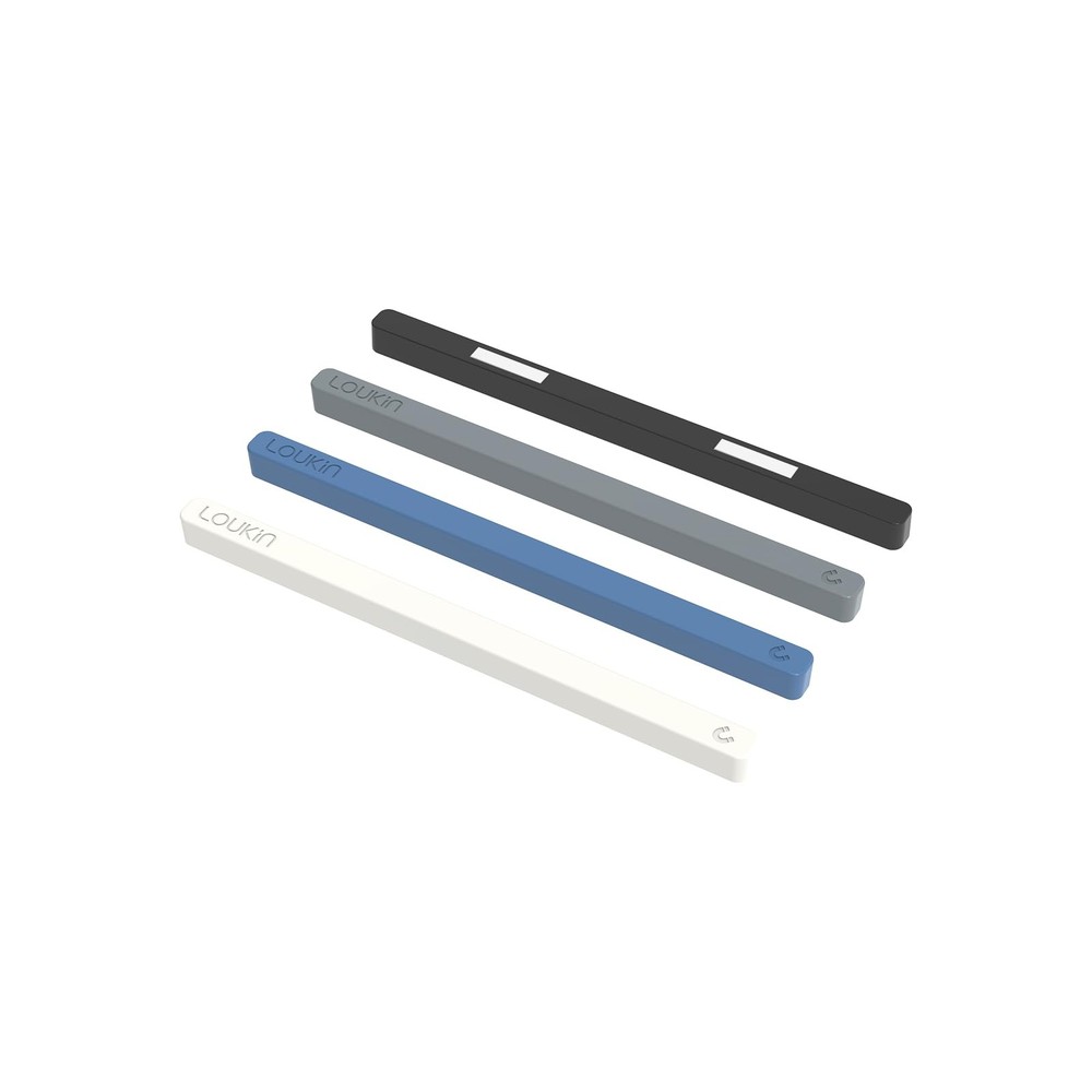 4 pcs Rectangular Magnets, Colorful Fridge Plastic Strips Embedded Magnets, D...