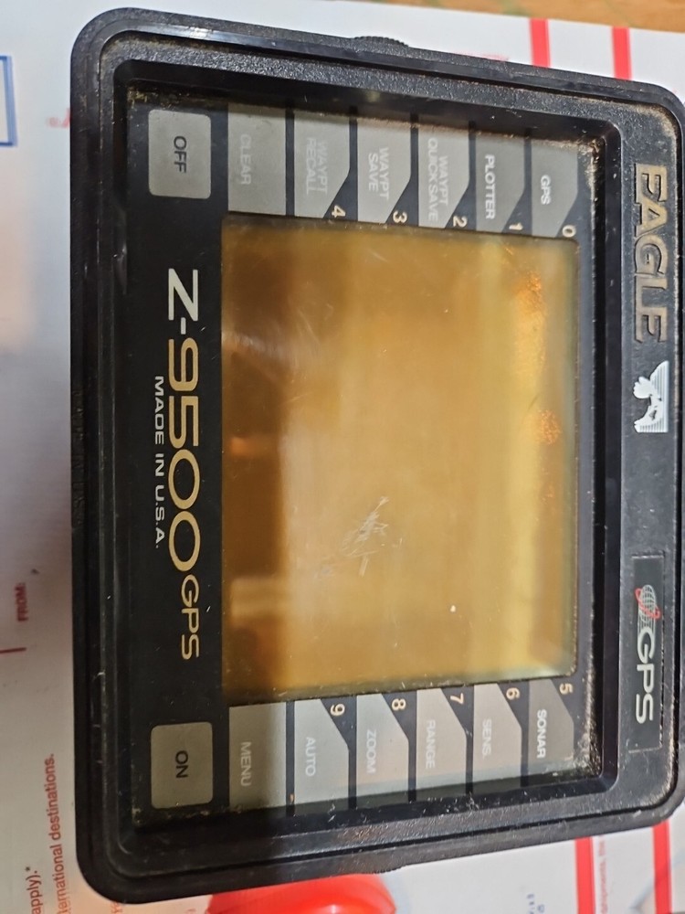 Vintage Eagle Z-9500 GPS Sonar Plot With Antenna