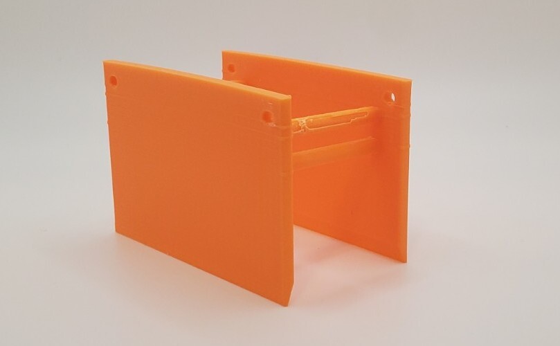 Custom 1/50 Scale Trench Box in Orange
