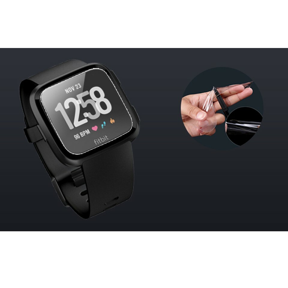 2-Pack Screen Protector TPU Full Coverage Clear Film For Fitbit Versa Watch