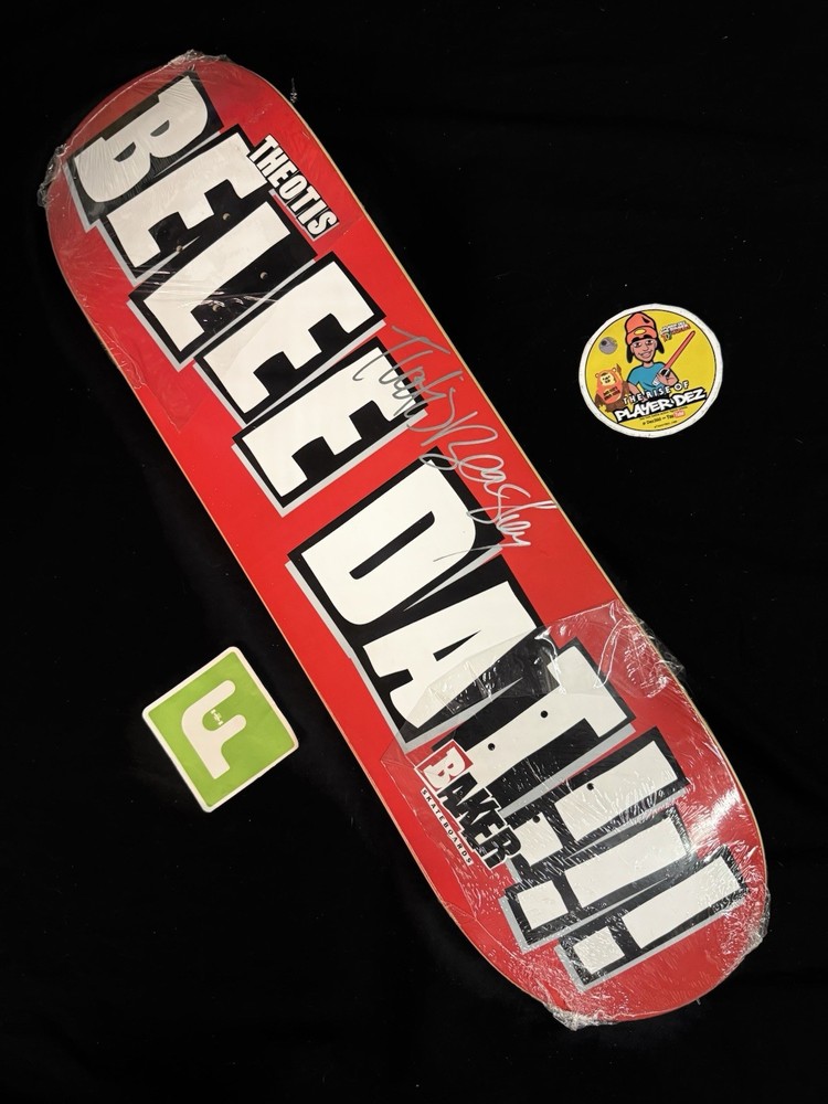 RARE SIGNED Theotis Beasley Belee Dat Baker Skateboard Deck Pro Model AUTOGRAPH