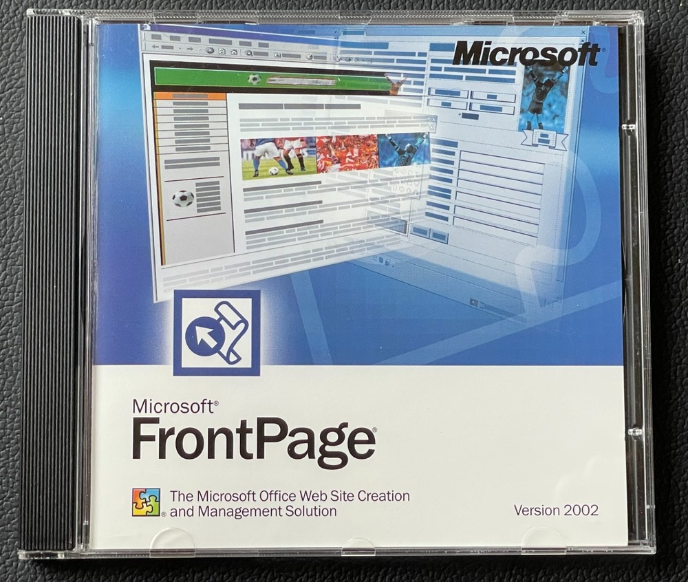 Microsoft FrontPage Version 2002 Web Site Creation & Management Solution CD-ROM