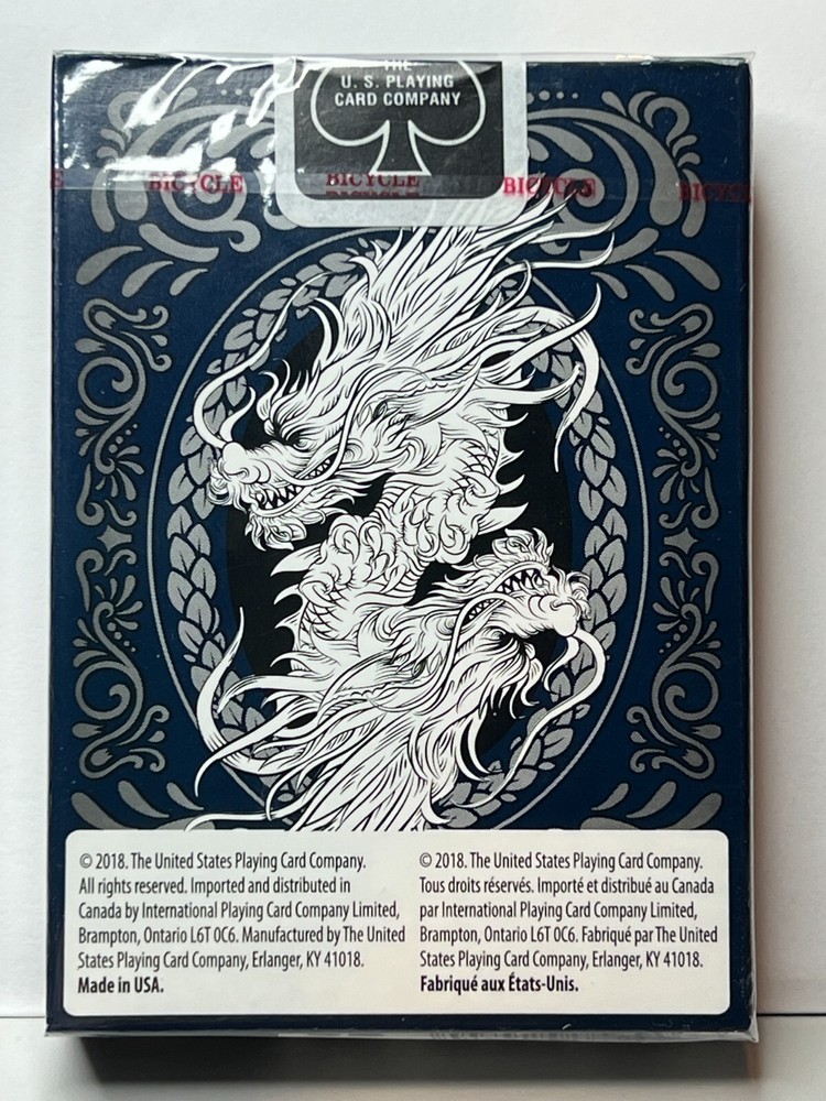 Dragon (Blue) [Bicycle] - Playing Cards -