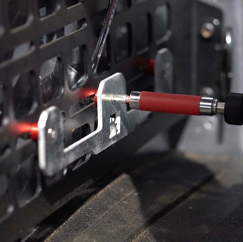 BuiltRight Industries 201102 Molle Cargo Panel Tool Box Bracket; Use To Mount Mi