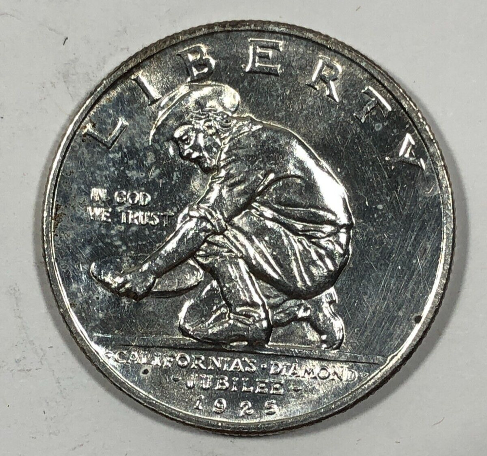 1925-S California Commemorative Half .50. UNC. Details.