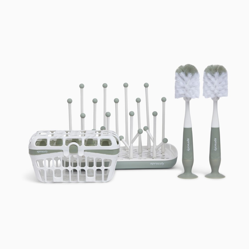 Sprucely Bottle Accessories Starter 4Pcs Set Sage